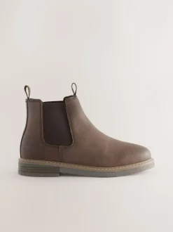 Next Marron chocolat - Leather Chelsea Boots Outlet