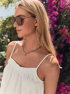 Next Marron chocolat - Lunettes de soleil aviateur classiques Best