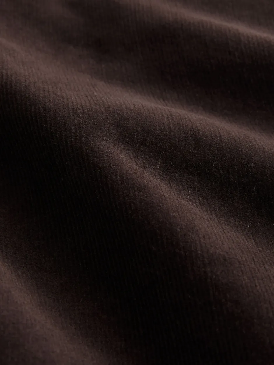 Next Marron chocolat - Mini-jupe cache-cœur en velours côtelé Discount