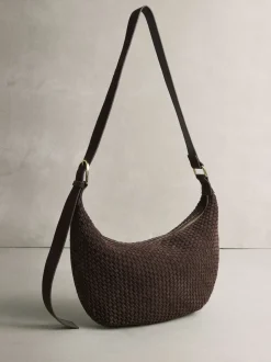 Next Marron chocolat - N. Premium sac bandoulière en Daim tissé Clearance