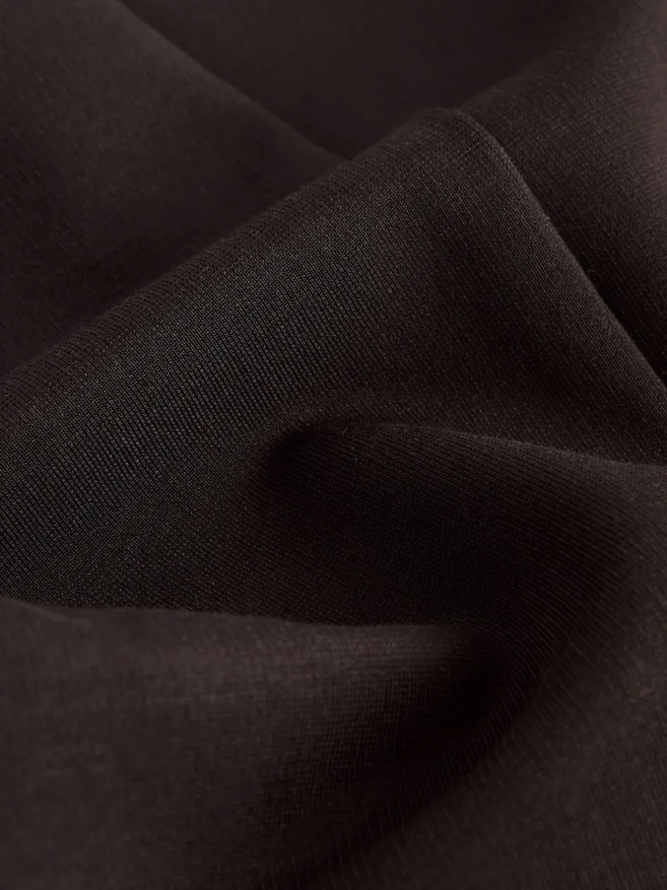 Next Marron chocolat - Pantalon large en Ponte avec boutons dorés Outlet