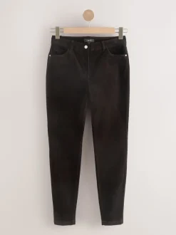 Next Marron chocolat - Pantalon skinny en velours côtelé