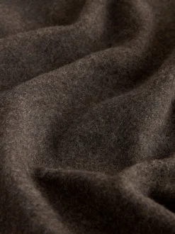 Next Marron chocolat - Polaire zippée aspect laine à col cheminée Clearance