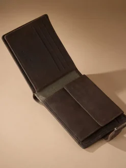 Next Marron chocolat - Portefeuille Signature en cuir d’une capacité supplémentaire Hot