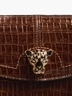 Lipsy Marron chocolat - Sac bandoulière chaîne moyenne Sale