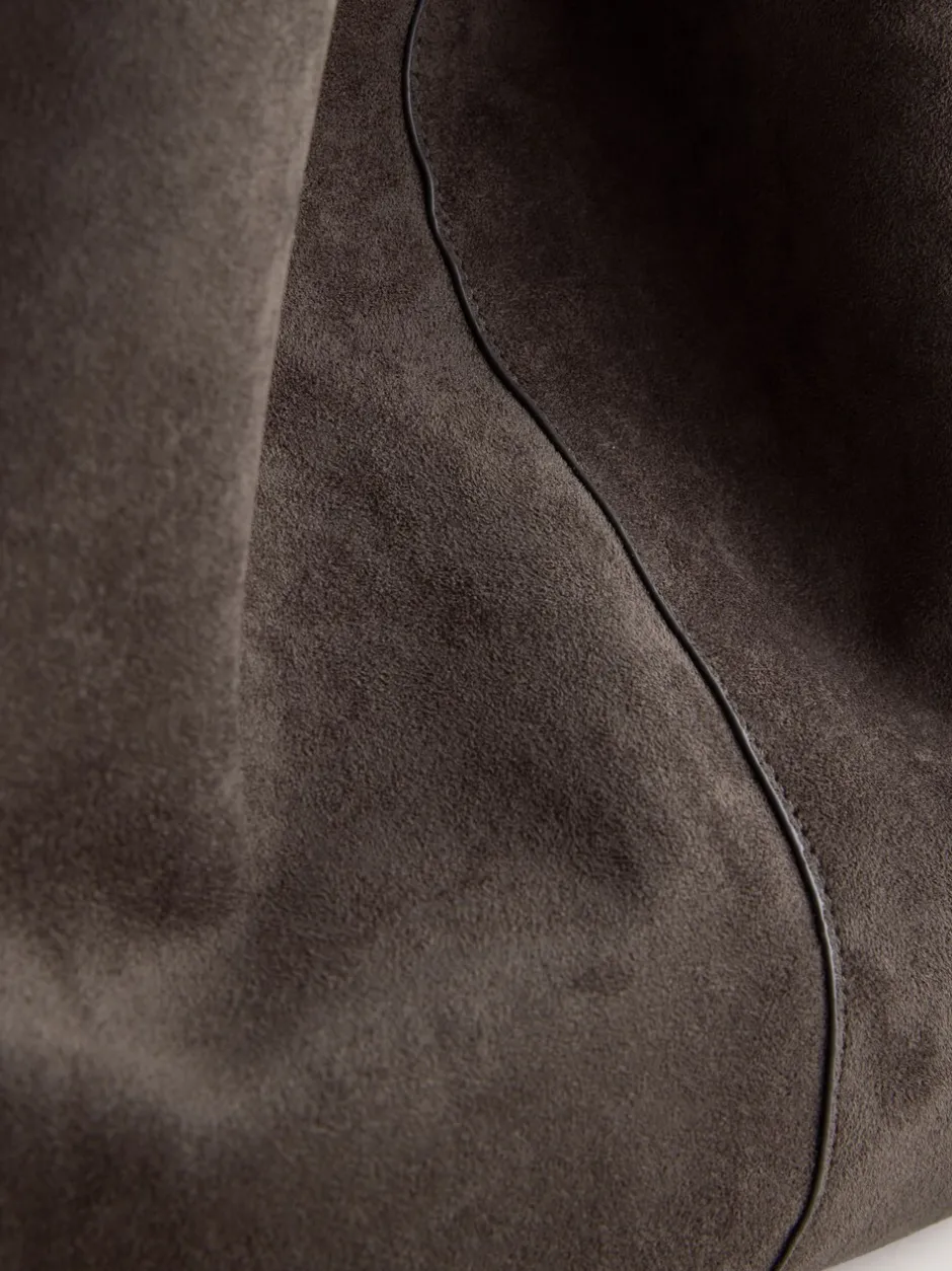 Next Marron chocolat - Sac bandoulière souple en Faux suède Hot