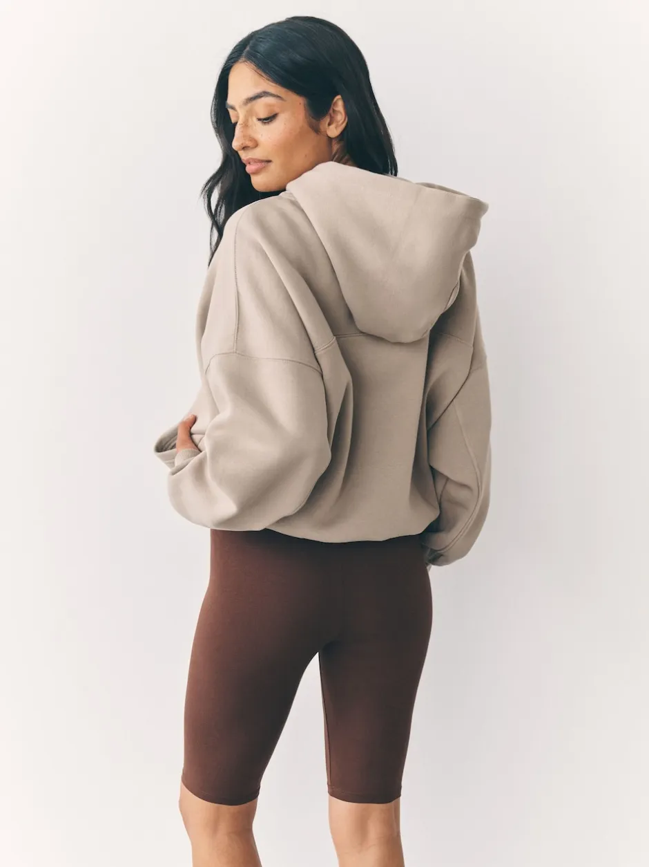 Next Marron chocolat - Short cycliste en jersey Discount