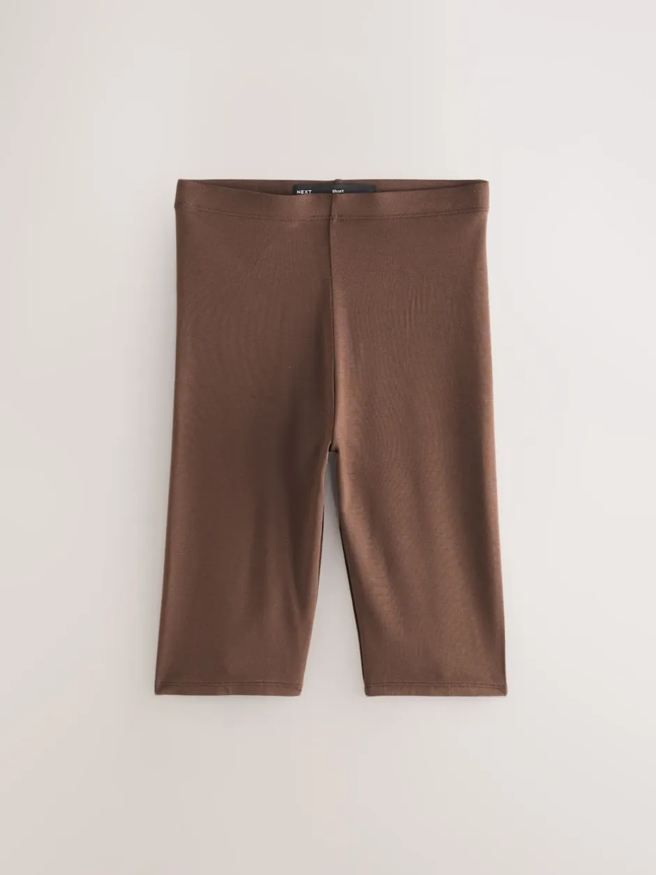 Next Marron chocolat - Short cycliste en jersey Discount