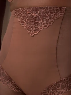 Next Marron chocolat - Slips gainants fermes pour le contrôle du ventre Slips taille super haute Sale