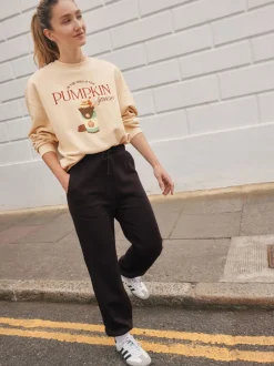 Next Marron chocolat - Survêtement Essential en jersey à poignets Sale