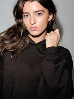 Next Marron chocolat - Sweat à capuche épais coupe standard décontracté Discount