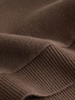 Next Marron chocolat - Sweat-shirt à capuche compact et confortable à Manches longues New