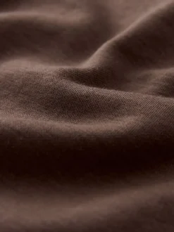 Next - T-shirt Manche courte Col ras du cou lourd Marron chocolat Sale