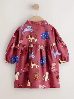 Next Marron chocolat Character - Robe en coton à manches longues (3mois8ans) Hot