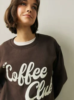 Next Marron chocolat Coffee Club - sweat Best