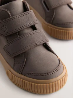 Next Marron chocolat motif chien - Bottines à fermeture scratch Online