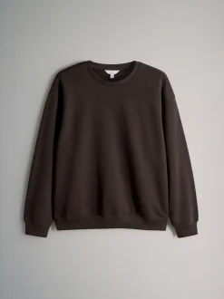 The Set Marron chocolat/marron taupe/Crème - 3 Lot Sweat-shirt décontracté à col rond Online