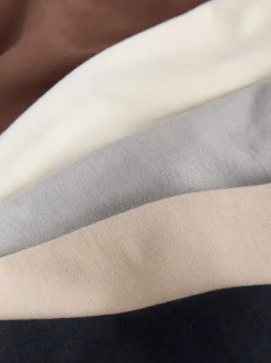 Next Marron chocolat/noir/pierre/gris - Short en jersey 3 Pack (3mois-7ans) Hot