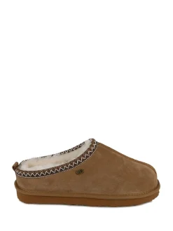 Just Sheepskin Marron clair - Chaussons Miles homme Sale