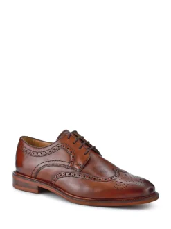 Jones Bootmaker Marron clair - Longwood Suede Derby Brogue Outlet