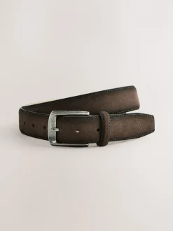 Next Marron fauve - Ajustement droit - Signature Ceinture Jeans