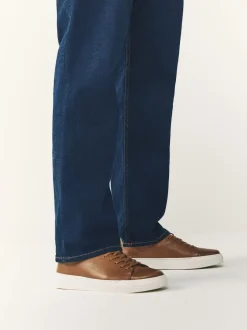 Next Marron fauve - Baskets longues en cuir Chic et décontracté à Embout Online