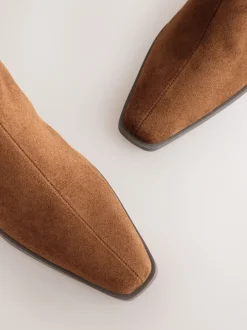 Next Marron fauve - Bottes de cow-boy western Chelsea Style