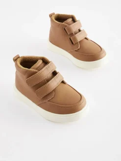 Next Marron fauve - Bottines avec fermeture scratch et doublure chaude Best