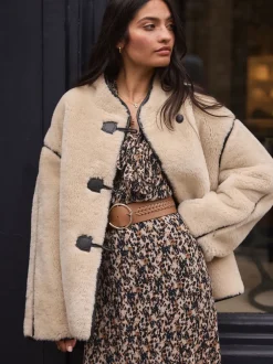 Next Marron fauve - Ceinture large avec détails en tresse Online