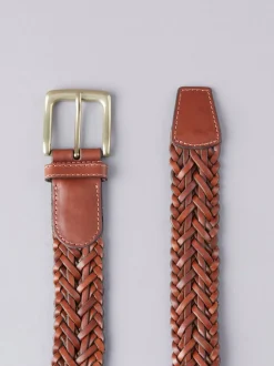 Lakeland Leather Marron fauve - Ceinture Lakeland Howbeck en cuir tressée Online
