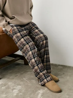 Next Marron fauve - Chaussons mules à bande en microdaim Best