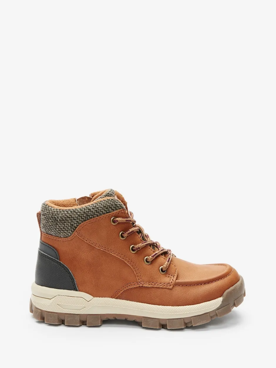 Next Marron fauve - Chaussures de randonnée montantes Thinsulate avec doublure Discount