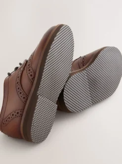 Next Marron fauve - Chaussures élégantes en cuir style Brogue Best