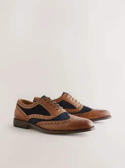 Next Marron fauve - Chaussures Brogue Heritage Online