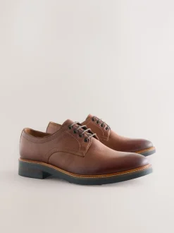 Next Marron fauve - Chaussures Heritage Derby en cuir Hot