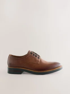 Next Marron fauve - Chaussures Heritage Derby en cuir Hot