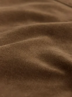 Next Marron fauve - Chemise en velours côtelé à manches longues style western Online