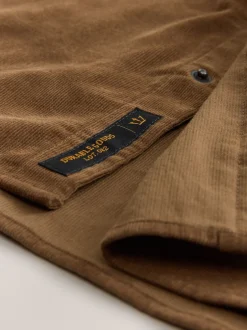 Next Marron fauve - Chemise en velours côtelé à manches longues style western Online