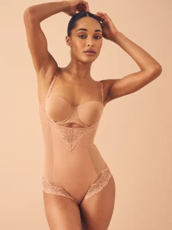 Next Marron fauve - Contrôle ferme du ventre Portez votre propre soutien-gorge Façonner le corps Best