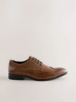 Next Marron fauve - Coupe classique - Chaussures richelieu Discount