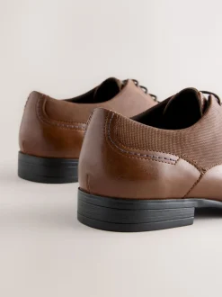 Next Marron fauve - Coupe classique - Chaussures richelieu Discount