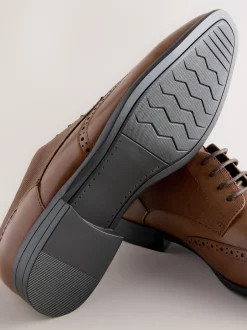 Next Marron fauve - Coupe classique - Chaussures richelieu Discount