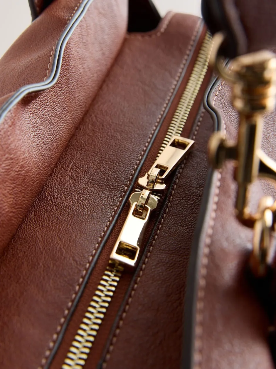 Next Marron fauve - Grand sac cabas avec breloques Best