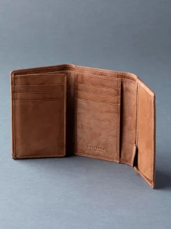 Lakeland Leather Marron fauve - Lakeland portefeuille Bowston en cuir à trois plis Discount