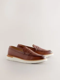 Next Marron fauve - Mocassins Compensées Discount