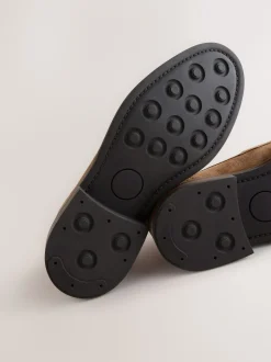 Next Marron fauve - Mocassins en daim Hot