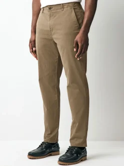 Next Marron fauve - Pantalon chino texturé Best
