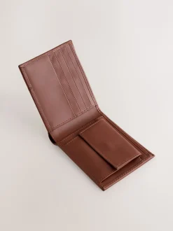 Next Marron fauve - Portefeuille zippé à deux volets Best