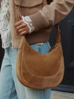Next Marron fauve - Sac à bandoulière en cuir à encolure dégagée Discount