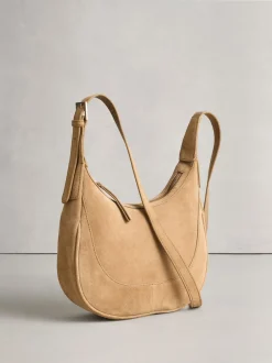 Next Marron fauve - Sac à bandoulière en cuir à encolure dégagée Discount